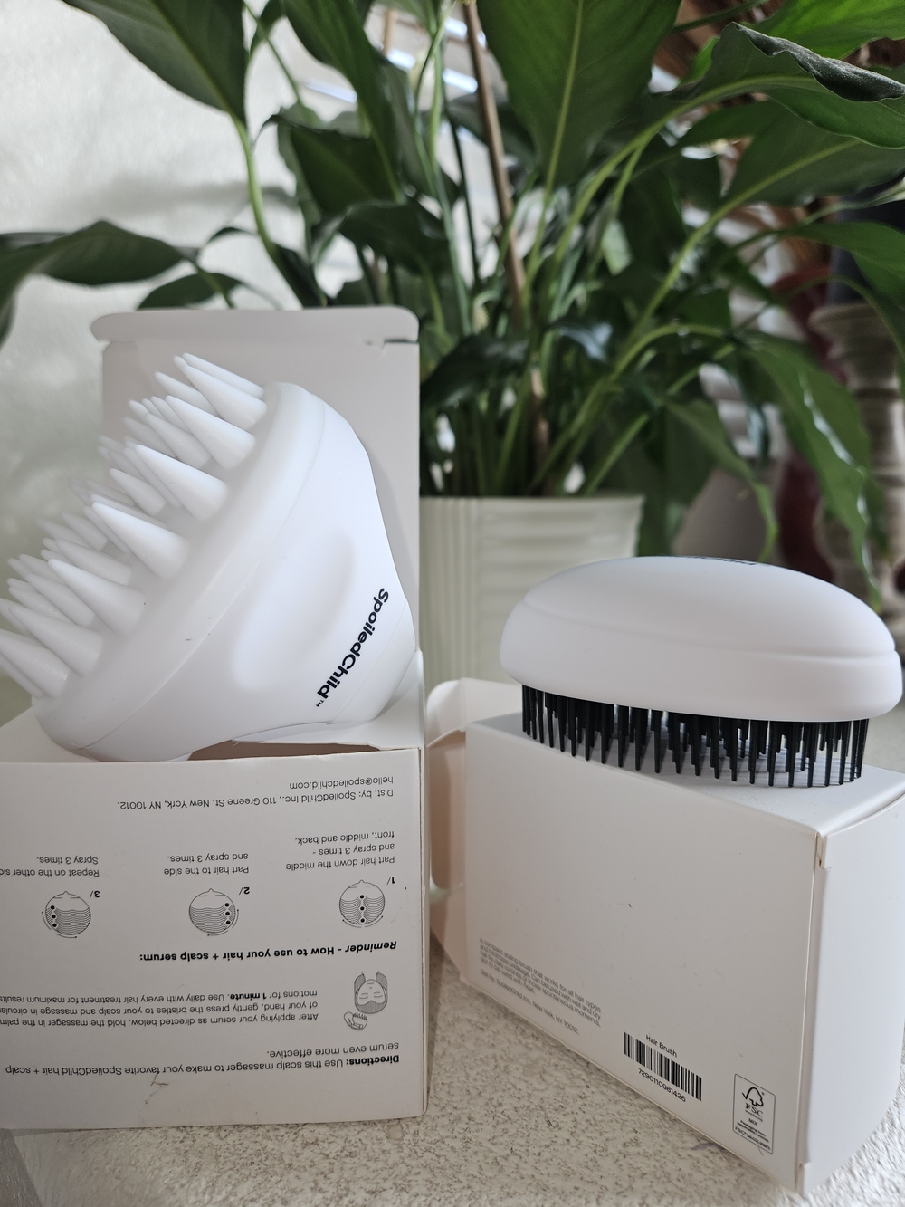 Spoiled Child Scalp Massager & Pocket Styling Brush - New In Box